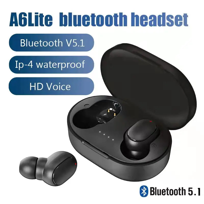 Fone de Ouvido Bluetooth A6S TWS Headset Sport.