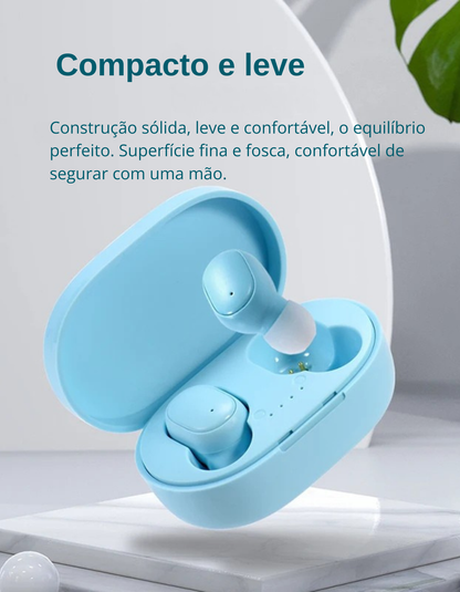Fone de Ouvido Bluetooth A6S TWS Headset Sport.